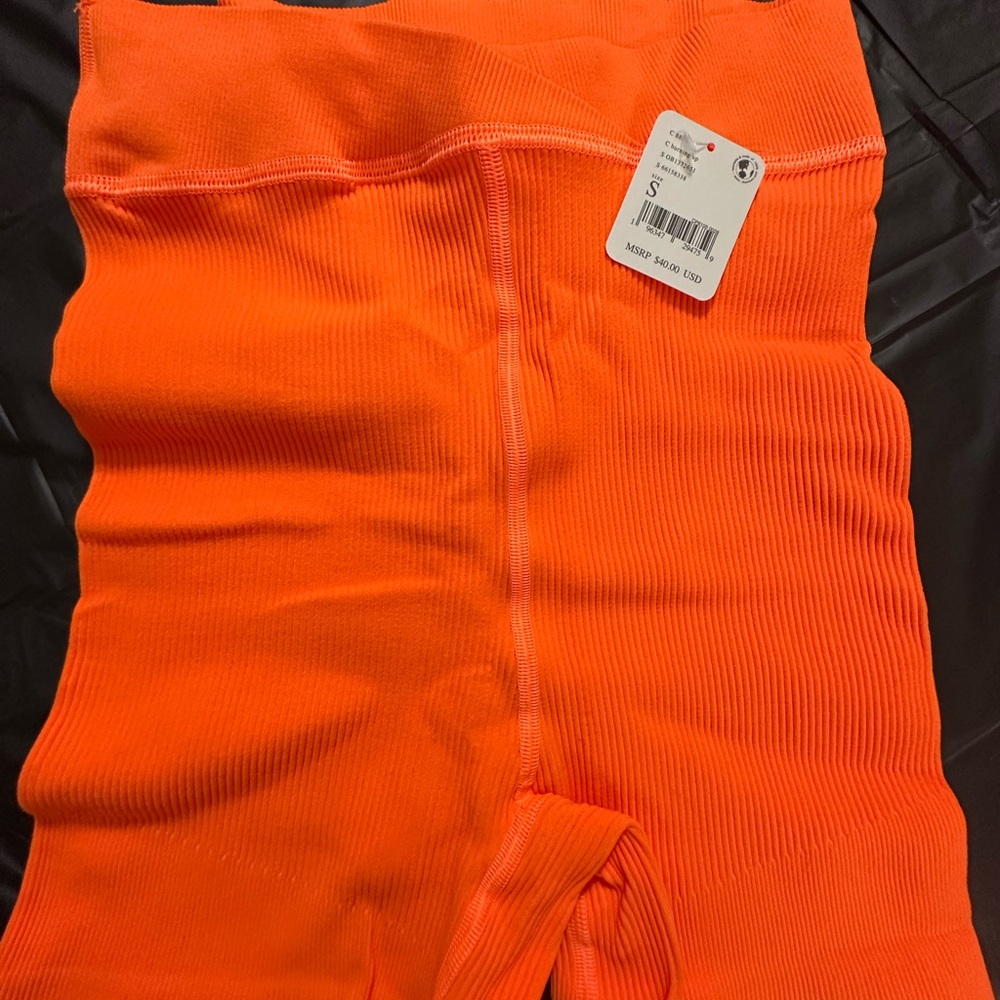 FP Movement by Free People Free Throw Bike Shorts- Burning Up - Picture 7 of 9